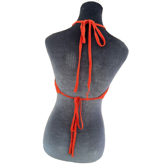 Love Tree Crochet Top Boho 70's Retro Hippie Size Small - Picture 3 of 4